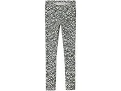 Name It leggings lys grå meleret med leoprint